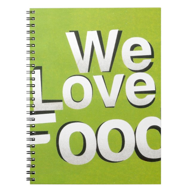 We love food notebook (Front)