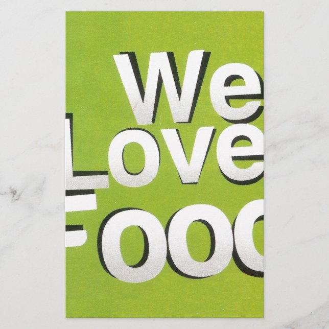 We love food stationery (Front)