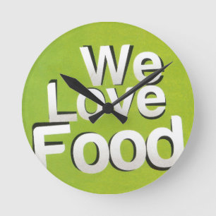 We love food time round clock
