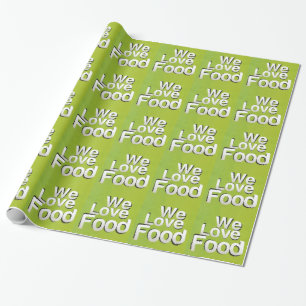 We love food wrapping paper
