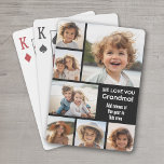 We Love Grandma - Photo Collage with 7 Photos Playing Cards<br><div class="desc">A simple photo collage with an area to add any text. Use your favourite photo or pictures to make a fun keepsake to share with friends. For best results,  crop your photos into squares before uploading. You can also change the background colour and font in the advanced design area.</div>