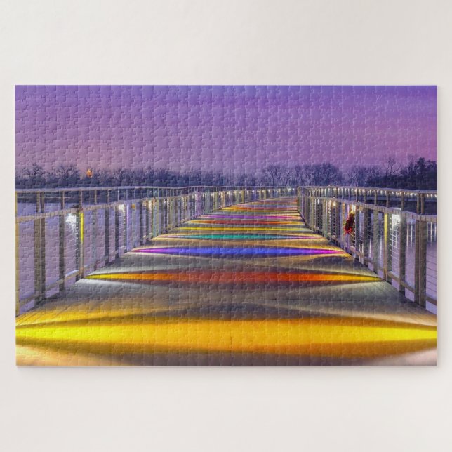 We love Gray's Lake in Iowa. Jigsaw Puzzle (Horizontal)