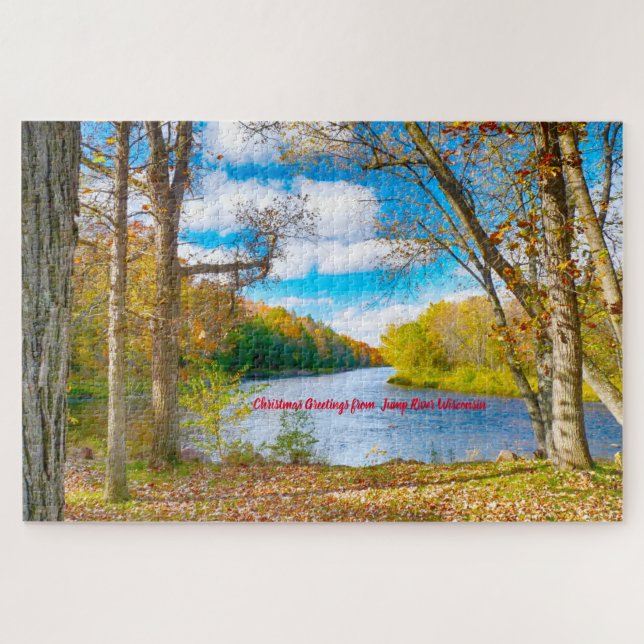We love Jump River Wisconsin. Jigsaw Puzzle (Horizontal)
