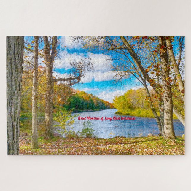 We love Jump River Wisconsin. Jigsaw Puzzle (Horizontal)