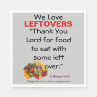 We love leftovers bible quote magnet