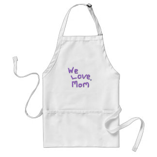 "We Love Mom Apron" Standard Apron