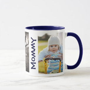 WE LOVE MOMMY Custom Kids 3 Photos Mothers Day Mug