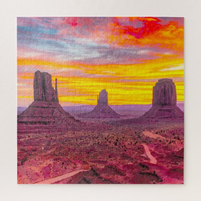 We Love Monument Valley Utah Jigsaw Puzzle (Vertical)
