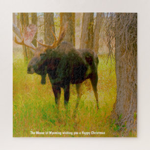 We Love  Moose Wyoming. Jigsaw Puzzle