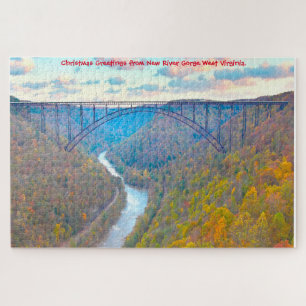 We love New River Gorge West Virginia. Jigsaw Puzz Jigsaw Puzzle