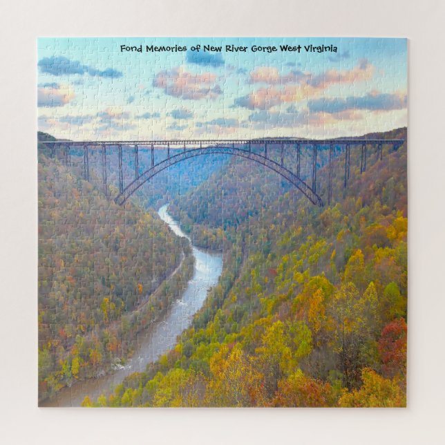 We love New River Gorge West Virginia. Jigsaw Puzz Jigsaw Puzzle (Vertical)