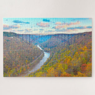 We love New River Gorge West Virginia. Jigsaw Puzzle
