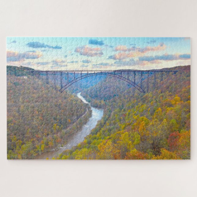 We love New River Gorge West Virginia. Jigsaw Puzzle (Horizontal)