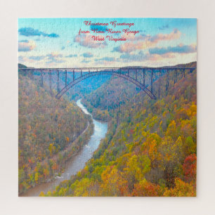 We love New River Gorge West Virginia.  Jigsaw Puzzle