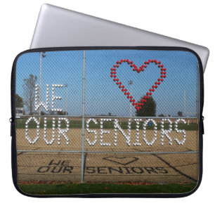 We Love Our Seniors color photo Laptop Sleeve