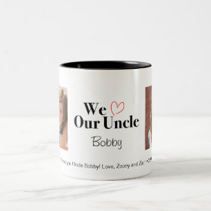 We Love Our Uncle 2 Photo Custom Mug