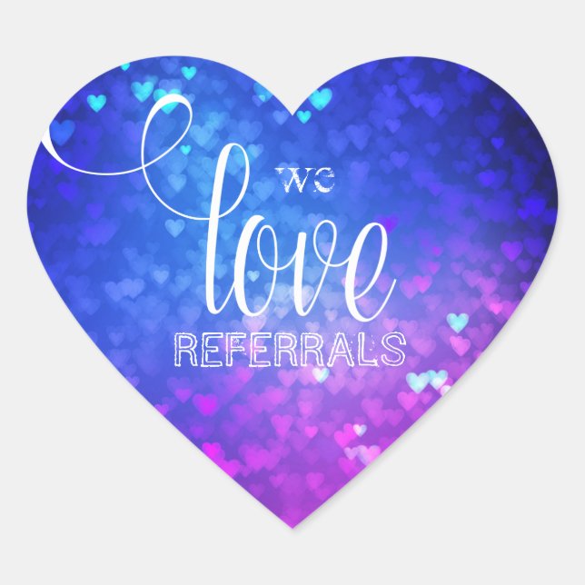 We Love Referrals Bokeh Lights autocollant de l'ag (Devant)