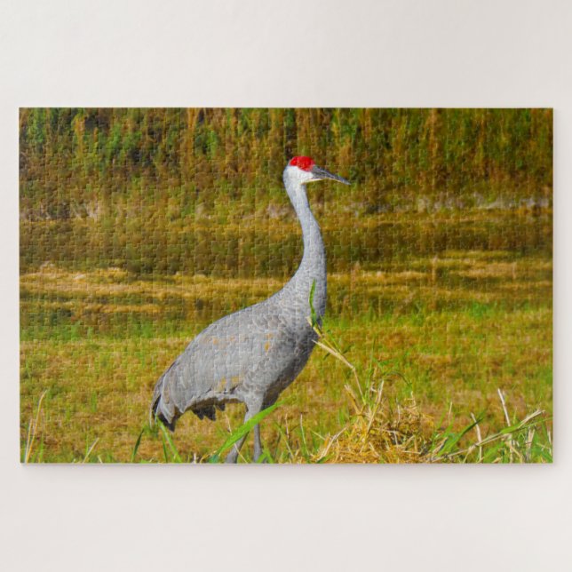We Love Sandhill Cranes Florida Jigsaw Puzzle (Horizontal)