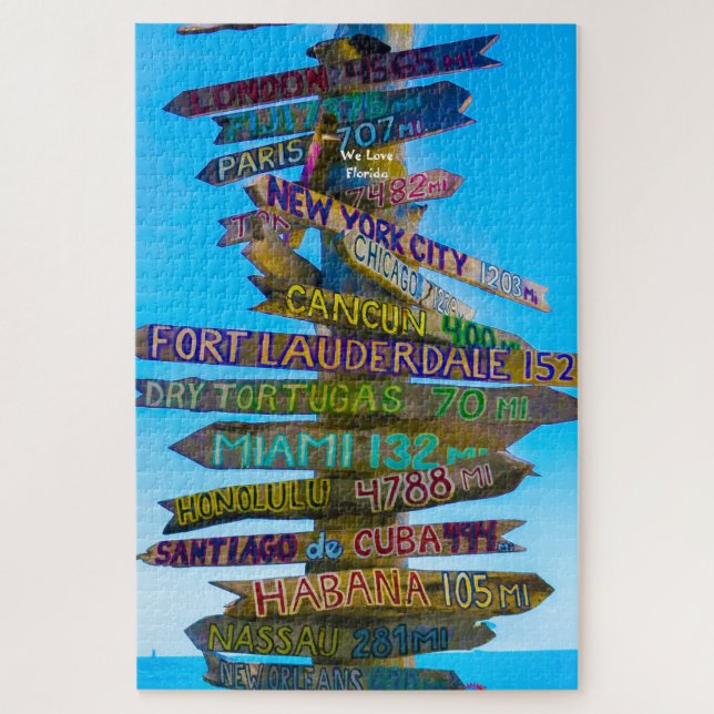 We Love Sign Posts en Floride Jigsaw Puzzle (Vertical)