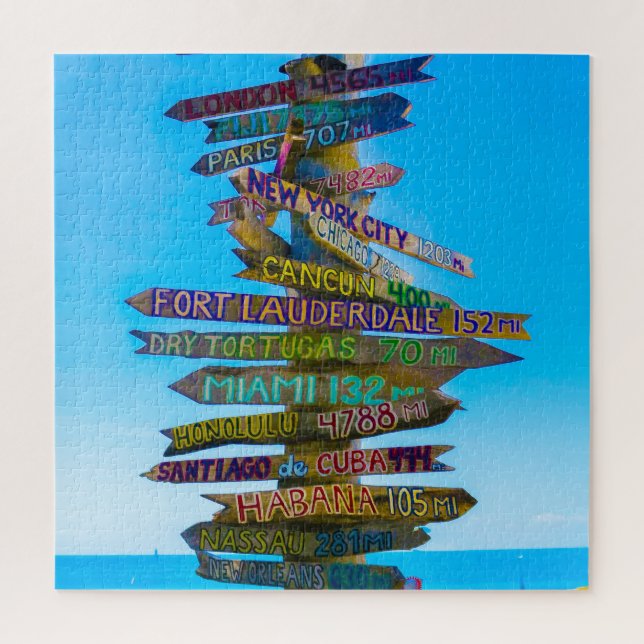 We Love Sign Posts in Florida Jigsaw Puzzle (Vertical)