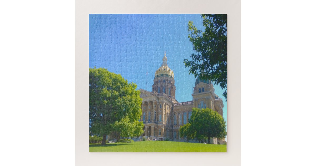 We love State Capitol Des Moines Iowa. Jigsaw Puzzle Zazzle
