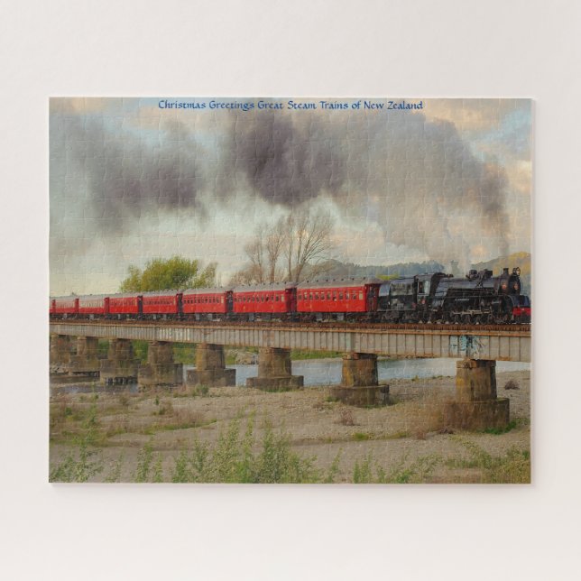 We love Steam Trains in New Zealand Jigsaw Puzzle (Horizontal)