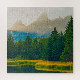 We Love  The Grand Teton's Wyoming. Jigsaw Puzzle