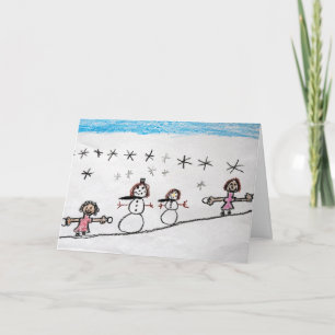 We Love the Snow Holiday Card