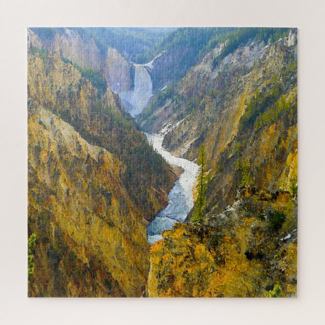 We Love  The Yellowstone River Wyoming. Jigsaw Puzzle (Vertical)