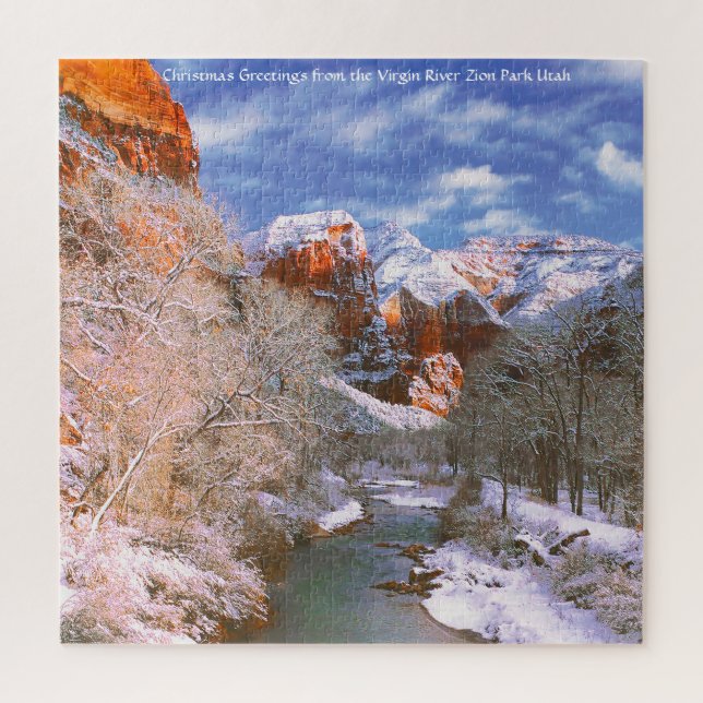 We Love Virgin River Zion Park Utah Jigsaw Puzzle (Vertical)