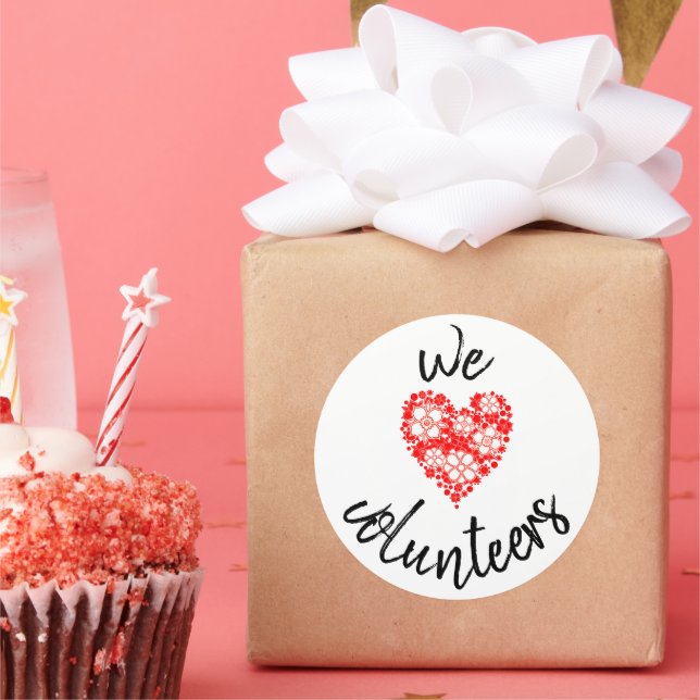 We Love Volunteers Stickers (Party)