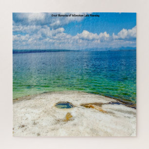 We Love Yellowstone Lake Wyoming. Jigsaw Puzzle