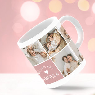 We Love You Abuela Personalized Photo Coffee Mug