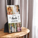 We Love You Abuelo Modern Photo Collage Plaque<br><div class="desc">The Abuelo We Love You Heart Modern Photo Collage Plaque is a touching and personalized gift that showcases your love for your grandfather. This beautifully designed plaque features a heart-shaped photo collage, allowing you to add your favourite family pictures in a modern and stylish layout. The heartfelt "We Love You,...</div>