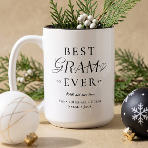 We Love You Best Gram Ever Personalized Christmas Two-Tone Coffee Mug