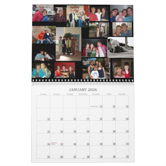 We love you calendar (Jan 2026)