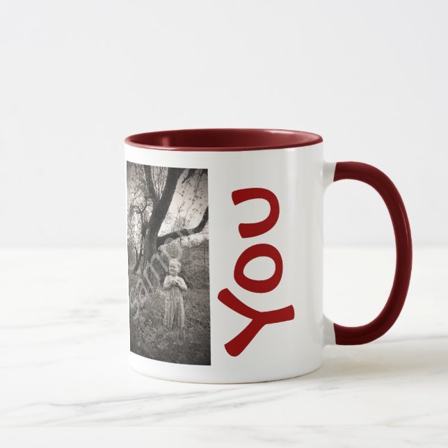 We Love You Custom Kids 2 Photos Mothers Day Mug (Right)