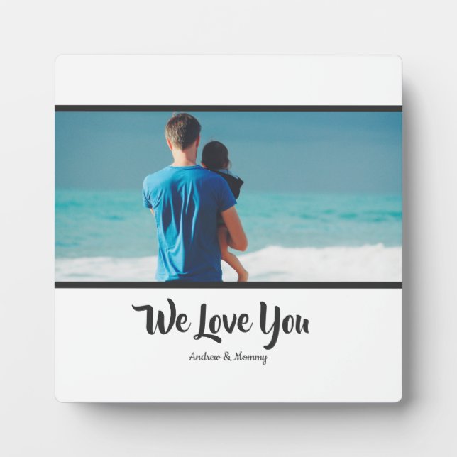We Love you Dad , Custom Photo Father's Day Frame  (Front)