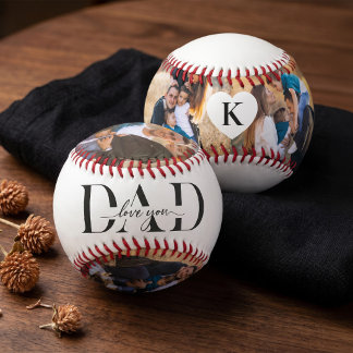 We Love You Dad Fathers Day Photo Collage Keepsake Baseball