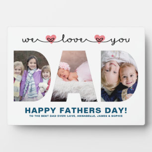 We Love You Dad   Father's Day Photo Plaque