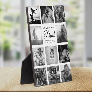 We Love you DAD Modern Trendy Elegant Father's Day Plaque