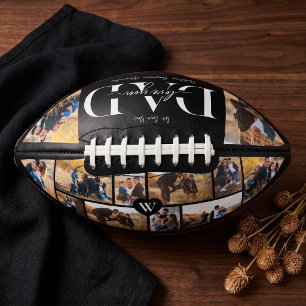 We Love You Dad Personalized Father Photo Collage Football
