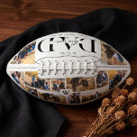 We Love You Dad Personalized Father Photo Collage Football<br><div class="desc">Make Dad feel loved every day with this We Love You Dad Personalized Photo Collage Football, a heartfelt keepsake designed to turn favourite memories into a meaningful and unique gift. One side of the football features a modern 10-photo collage layout, beautifully arranged to showcase cherished family moments. At the centre,...</div>