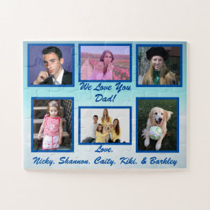"We Love You Dad" Photo Gift Jigsaw Puzzle