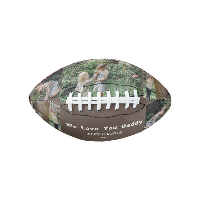 We Love You Daddy, Custom 3 Photo  Football (Front)