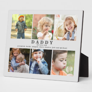 We love You Daddy Names Photo Collage II Plaque