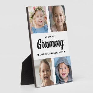 We Love You Grammy Family Keepsake Photo Collage  Plaque