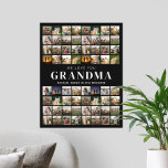 We Love You Grandma 64 Photo Collage Poster<br><div class="desc">Create your personalized photo collage poster for grandma</div>