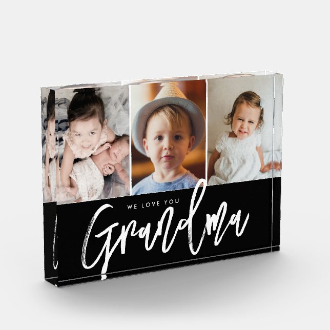 We love you Grandma Custom Grandchildren photos (Left)