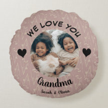 We love you Grandma custom photo & text keepsake